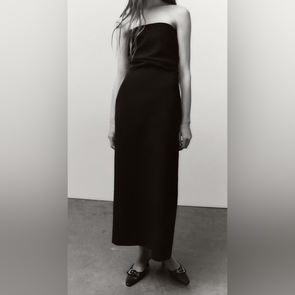 Zara Strapless MIDI Dress - Picture 2 of 8
